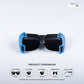 Shade Hacker - Dark Wave Kids Polarized Angular Shield Sunglasses - RBK2532