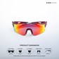 Glide Max - Phantom Heat Polarized Wrap Around Sunglasses - RB2640