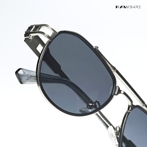 Valmont Aviator- Arctic Steel Polarized Aviator Sunglasses - RB2841