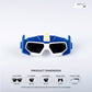 Mode Shift - Navy Circuit Kids Polarized Geometric Sunglasses - RBK2528