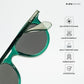 Gokarna Mirage - Palm Shadow Flat Top Round Sunglasses - RB2809