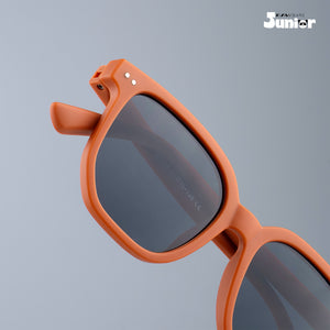 Young Monarch - Amber Crown Kids Polarized Square Sunglasses - RBK2505