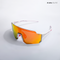 Turbo Sportline - White Orange Polarized Wrap Around Sunglasses - RB2441