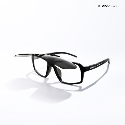 MagShift - Stealth Clip-On Square Sunglasses - RB2836