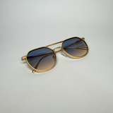 Round Luxe Shades - Blue Gold / RB2499