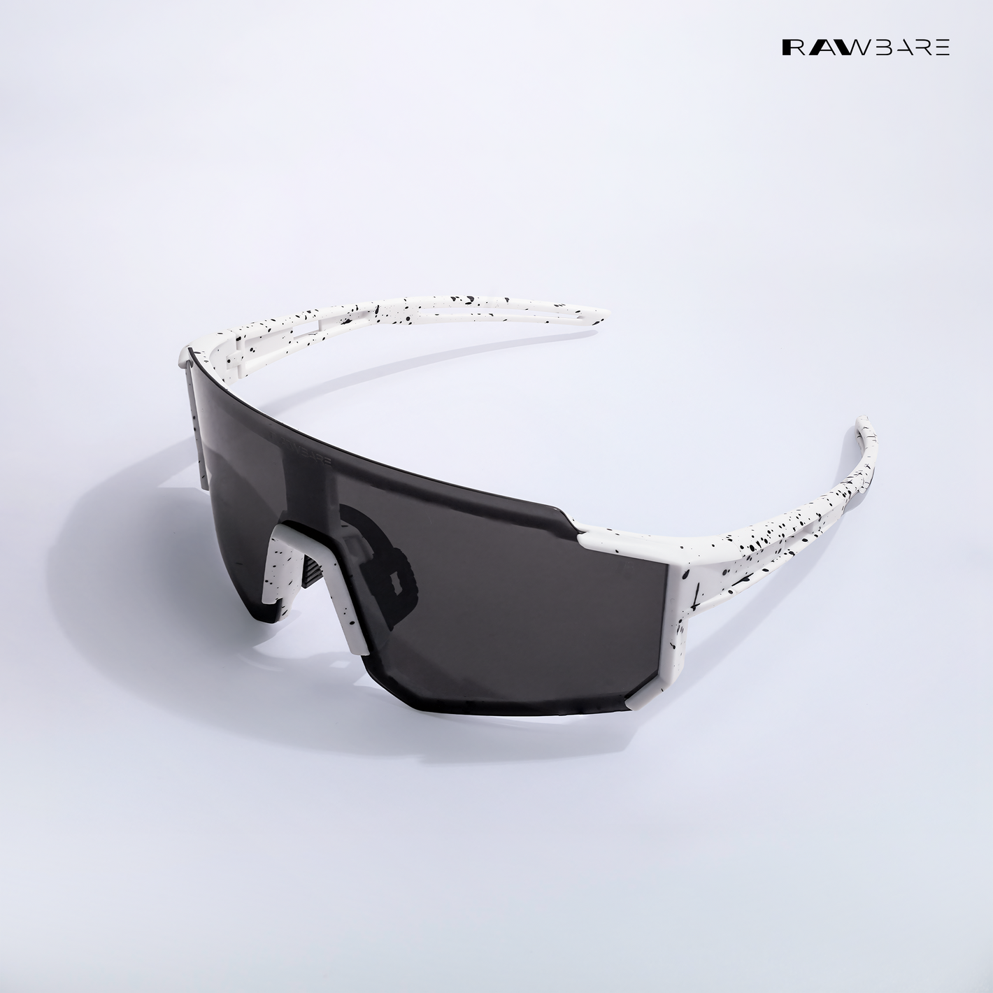 Turbo Sportline - White Black Polarized Wrap Around Sunglasses - RB2427