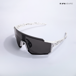 Turbo Sportline - White Black Polarized Wrap Around Sunglasses - RB2427