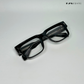 Timeless - Black Blue Cut Rectangle Sunglasses- RB2446