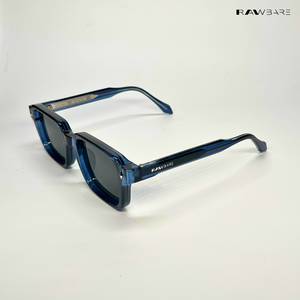 Rogue Shades - Deep Blue Rectangle Sunglasses - RB2674