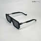 Oversized Retro - All Black Square Sunglasses - RB2311