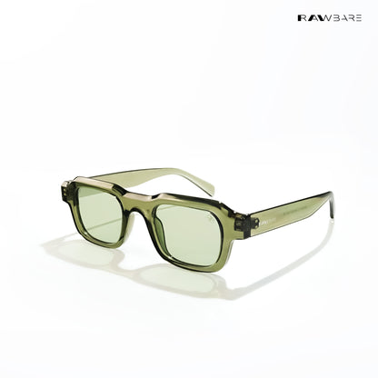 Lilrecta - Green Rectangle Sunglasses - RB2526