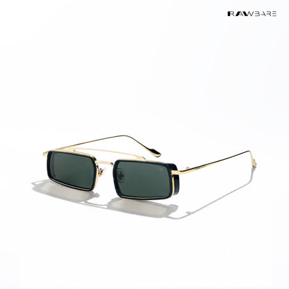 Landscape - Valley Polarized Geometric Rectangle Sunglasses - RB2888