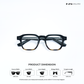 Solance - Black Tortoise Square Bluecut Eyewear - RB2737