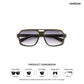 Bengaluru Dusk - Overcast Geometric Square Sunglasses - RB3015
