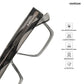 Facet - Grey Geometric Square Bluecut Eyewear - RB3008