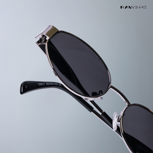 Lunar - Silver Black Oval Sunglasses - RB2432