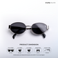 Lunar - Silver Black Oval Sunglasses - RB2432