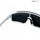 Turbo Tint - White Black Polarized Wrap Around Sunglasses - RB2427