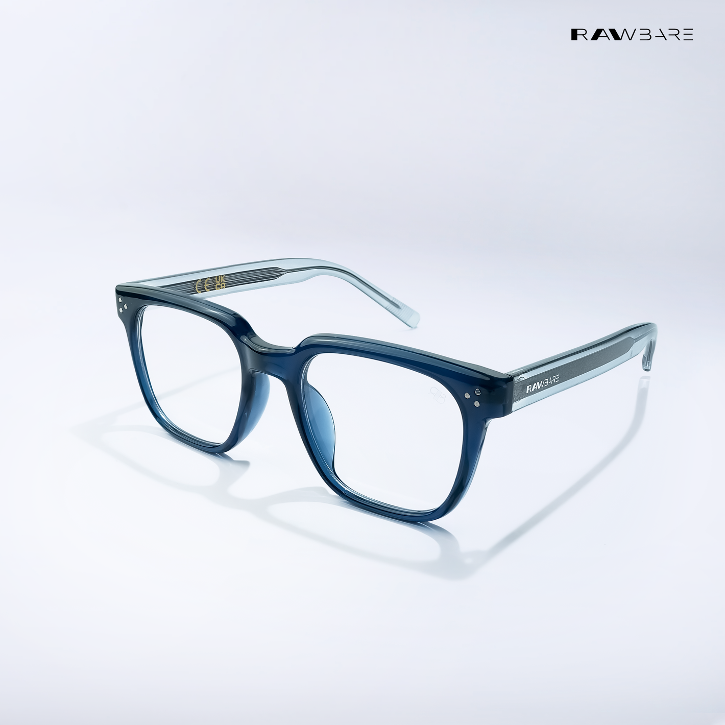 Claris - Dark Blue Square Bluecut Eyewear - RB2741