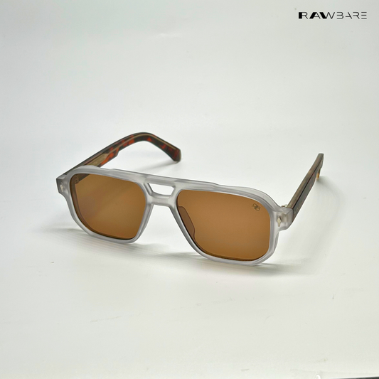 Glare - Cheetah Polarized Rectangle Sunglasses - RB2323