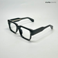 Timeless - Black Blue Cut Rectangle Sunglasses- RB2446