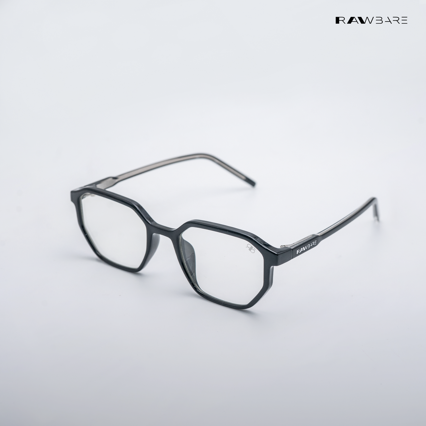 Tawi Gaze - Black Blue Cut Angular Hexagon Sunglasses - RB2607