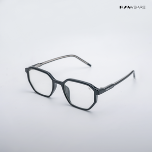 Tawi Gaze - Black Blue Cut Angular Hexagon Sunglasses - RB2607