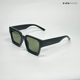 Boxy Bold - Black Green Square Sunglasses - RB2522