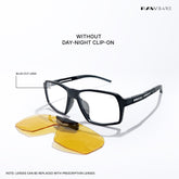 MagShift - Shockwave Clip-On Square Sunglasses - RB2837