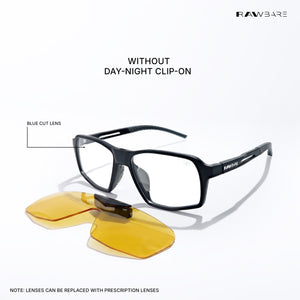 MagShift - Shockwave Clip-On Square Sunglasses - RB2837