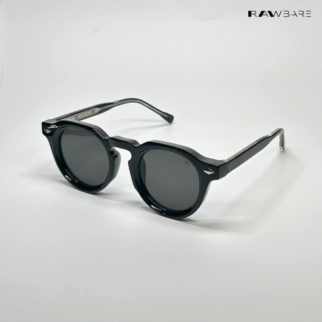 Groove Shades - All Black Round Sunglasses - RB2538