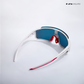 Turbo Sportline - White Orange Polarized Wrap Around Sunglasses - RB2441