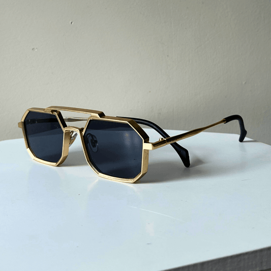 Gold Metal Aviator Sunglasses - RawBare