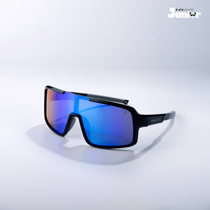 Speed Beam - Blue Streak Kids Polarized Wrap Around Sunglasses - RBK2536
