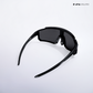 Turbo Sportline - All Black Polarized Wrap Around Sunglasses - RB2442