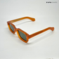 Angular Aura - Maple Polarized Rectangle Sunglasses- RB2450