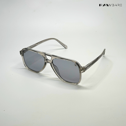 Patiala Drop - Stone Dust Geometric Aviator Sunglasses - RB2542
