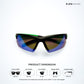 StrideX - Aqua Teal Polarized Wrap Around Sunglasses - RB2828
