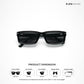 Araku Edge - Black Zenith Rectangle Sunglasses - RB2846