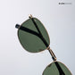 Metal Glint 2.0 - Green Gold Square Sunglasses - RB2435