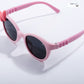 Fairy Bow - Blush Glow Kids Polarized Round Sunglasses - RBK2524