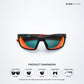 Aeris - Sunflare Polarized Wrap Around Sunglasses - RB2820