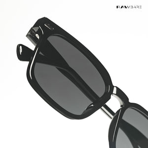Pangong Peak - Black Crest Polarized Square Sunglasses - RB2855