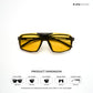 MagShift - Shockwave Clip-On Square Sunglasses - RB2837