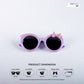 Sparkle Sprint - Voilet Kids Polarized Cateye Sunglasses - RBK2515
