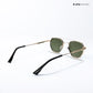 Vizag Prism - Sunlit Jade Polarized Hexagon Sunglasses - RB2615