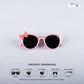 Fairy Bow - Blush Glow Kids Polarized Round Sunglasses - RBK2524