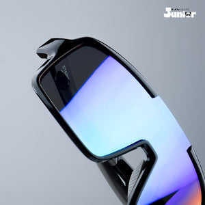 Speed Beam - Blue Streak Kids Polarized Wrap Around Sunglasses - RBK2536