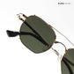 Vizag Prism - Sunlit Jade Polarized Hexagon Sunglasses - RB2615