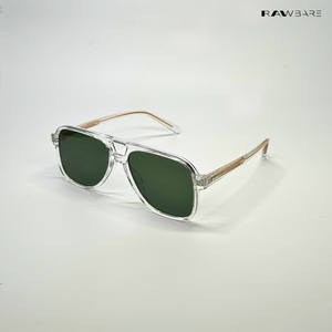 Patiala Drop - Glass Grove Geometric Aviator Sunglasses - RB2543